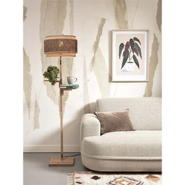 GOOD&MOJO Floor Lamp Bhutan Shelves