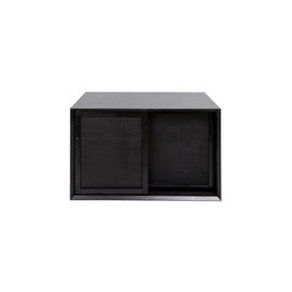 FURNIFIED Bathroom Cabinet Nestor Rattan Teak 80cm