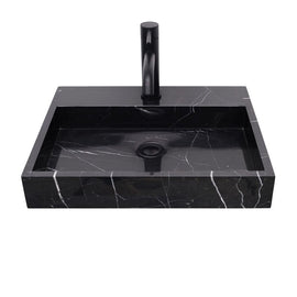 FURNIFIED Washbasin George Black Marble