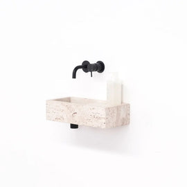 FURNIFIED Washbasin Naleya Travertine