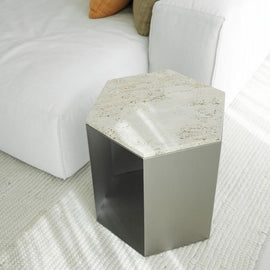 FURNIFIED Coffee Table Hexagon 46cm