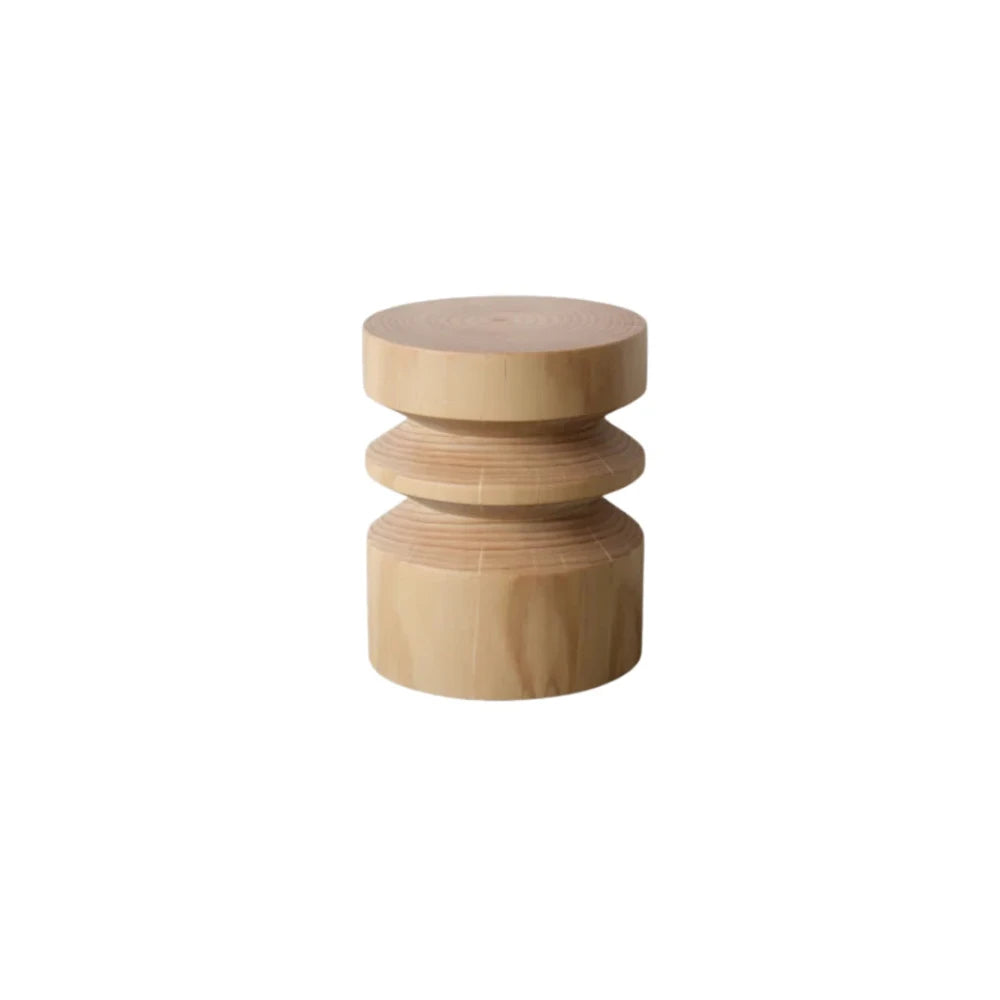 FURNIFIED Side Table Zivo Solid Pine Wood