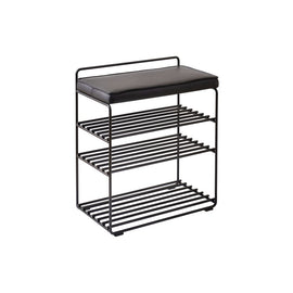 MAZE Lower East Seat Black Steel Black Leather