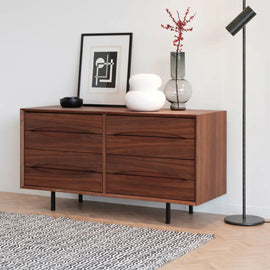 FURNIFIED Sideboard Blend Vintage Walnut 120 cm
