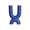 OPJET PARIS Candle Holder 2-Branch Ceramic Blue