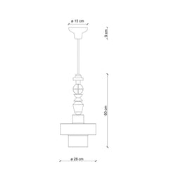 FERROLUCE Suspension Light Lariat 60cm