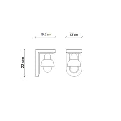 FERROLUCE Wall Light Berimbau 22cm