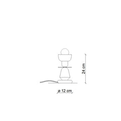 FERROLUCE Table Lamp Berimbau 24cm