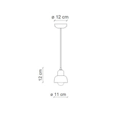 FERROLUCE Suspension Light Berimbau 12cm