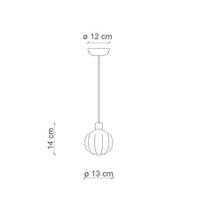 FERROLUCE Suspension Light Afoxé 14cm