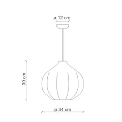 FERROLUCE Suspension Light Afoxé 34cm