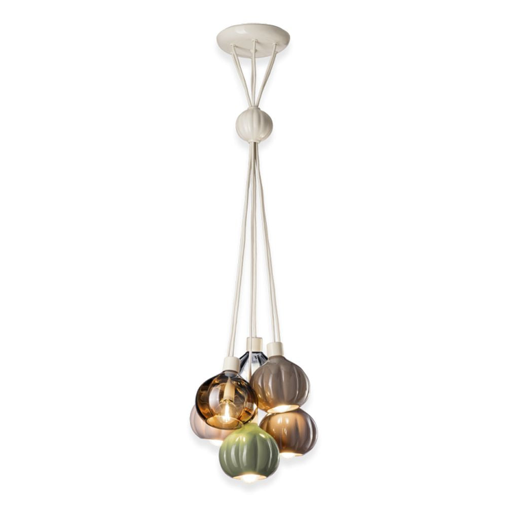 FERROLUCE Suspension 6-Lights Afoxé Mix Set 4 14cm