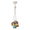 FERROLUCE Suspension 6-Lights Afoxé Mix Set 5 14cm