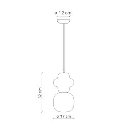 FERROLUCE Suspension Light Copacabana 32cm