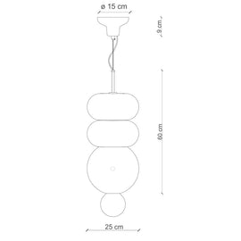 FERROLUCE Suspension Light Bumbum Mix Set 1 50cm