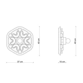 FERROLUCE Wall Light Phytia Mix 1 40cm