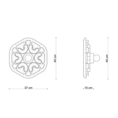 FERROLUCE Wall Light Phytia Mix 2 40cm