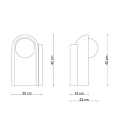 FERROLUCE Table Lamp Cleo 42cm