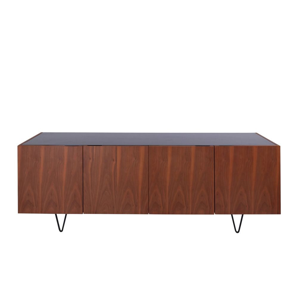 FURNIFIED Dresser Pisa Marble Walnut 200cm