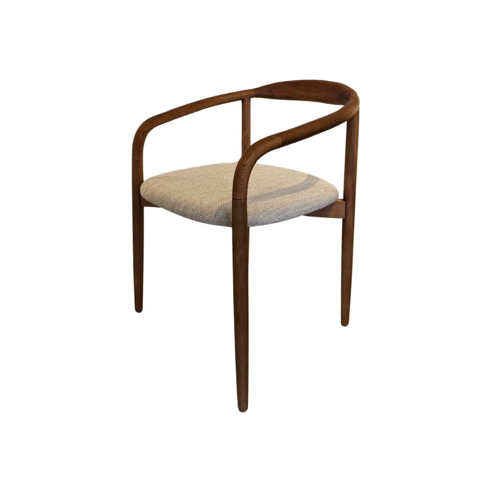 FURNIFIED Ely Dining Room Chair Fabric Seat