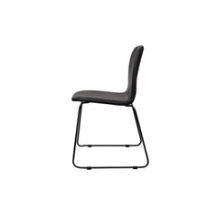 FURNIFIED Chair Cedric Black Leather