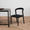 FURNIFIED Chair Lorenz Dust Black Wood