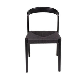 FURNIFIED Chair Lorenz Dust Black Wood