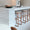 FURNIFIED Bar Stool Amiens Walnut Rattan 76cm