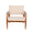 FURNIFIED Woven Chair Hobart Teak White
