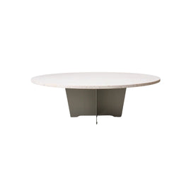 FURNIFIED Round Coffee Table Bonzac 90 cm