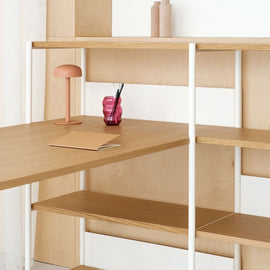 TIPTOE Shelf Unit Desk H110xW164cm