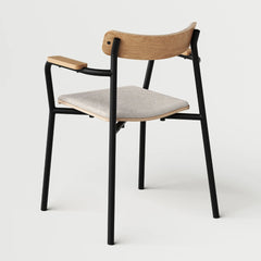 TIPTOE Chair With Armrests Recycled Fabric Etude 46cm