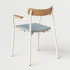 TIPTOE Chair With Armrests Recycled Fabric Etude 46cm