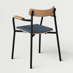 TIPTOE Chair With Armrests Recycled Fabric Etude 46cm