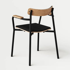 TIPTOE Chair With Armrests Recycled Fabric Etude 46cm