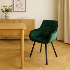 ZAGO Swivel Dining Chair Kana Velvet