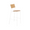 TIPTOE Bar Stool SSD Oak Steel Legs 75cm