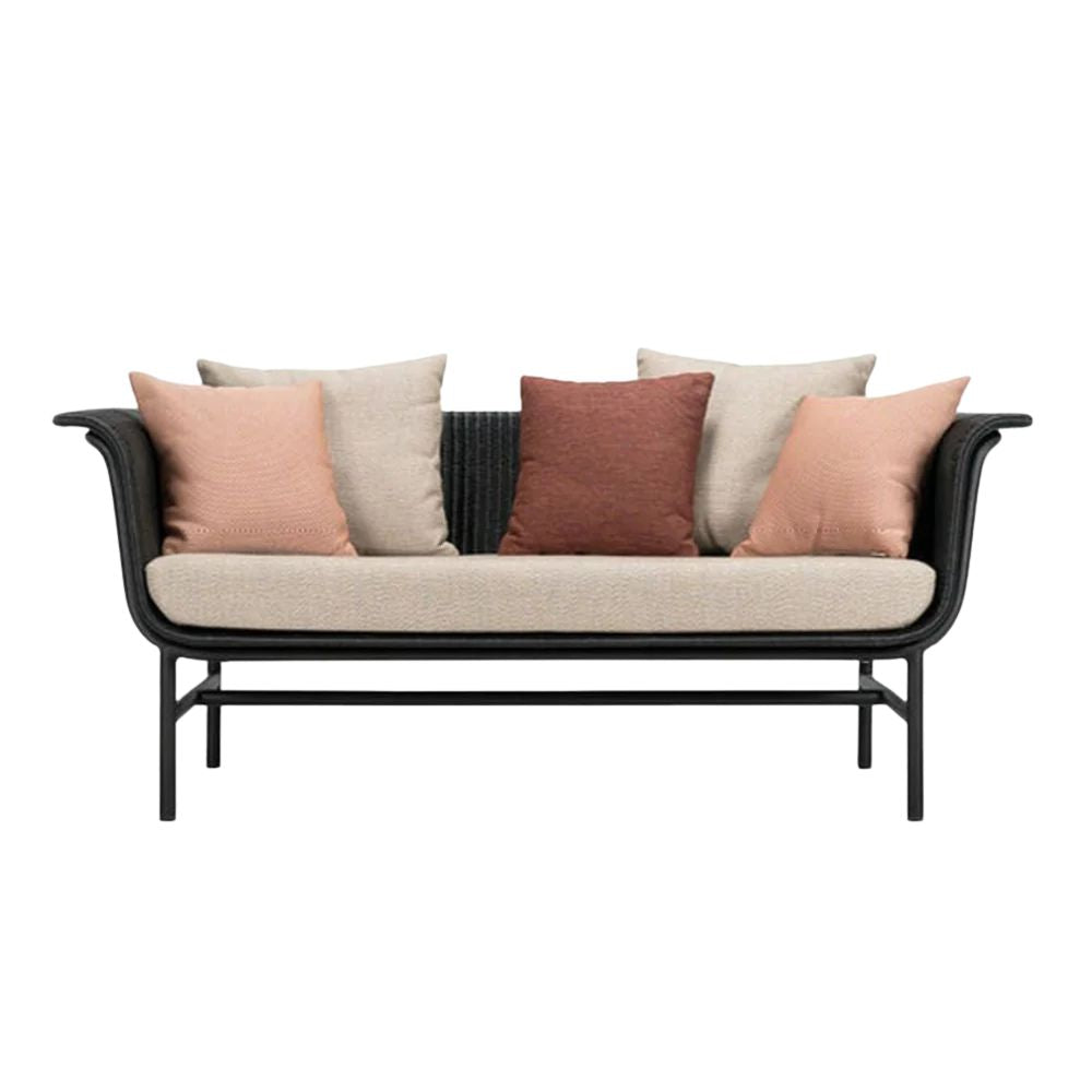 VINCENT SHEPPARD Lounge Sofa Wicked 2-Seater Black Outdoor