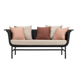 VINCENT SHEPPARD Lounge Sofa Wicked 2-Seater Black Outdoor