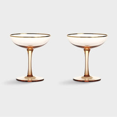 &KLEVERING Coupe Champagne Pink Set Of 2