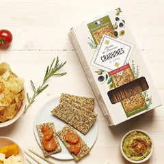 ALBERT MENES Crackers with Provence Herbs and Black Olive