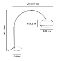 MARKET SET Floor Lamp Cosiness 225cm