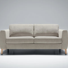 FURNIFIED Sofa Bed Henry Light Grey Fabric 200 cm