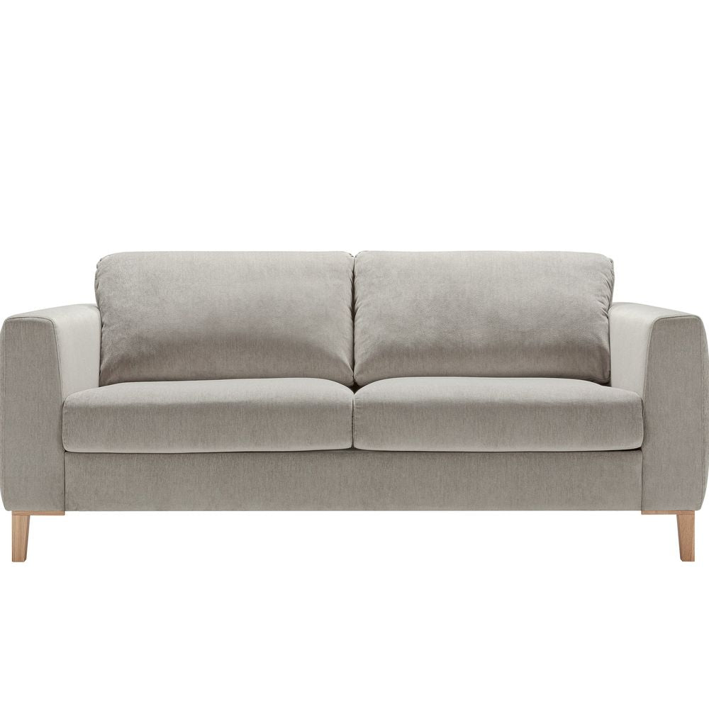 FURNIFIED Sofa Bed Henry Light Grey Fabric 200 cm