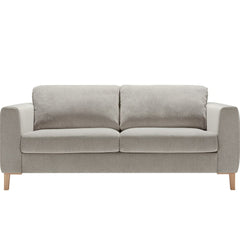 FURNIFIED Sofa Bed Henry Light Grey Fabric 200 cm