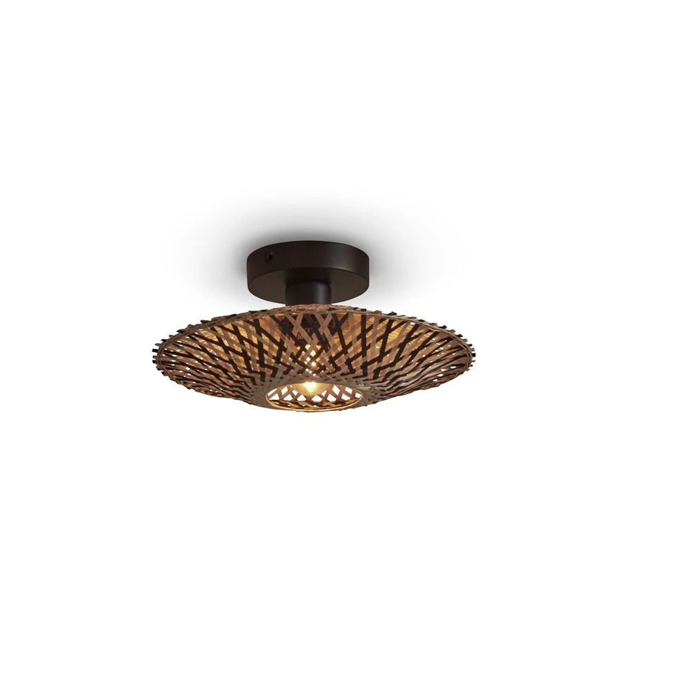 GOOD&MOJO Ceiling Light Kalimantan Black Natural 30cm
