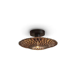 GOOD&MOJO Ceiling Light Kalimantan Black Natural 30cm
