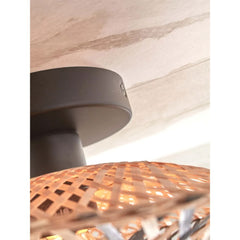 GOOD&MOJO Ceiling Light Kalimantan Black Natural 30cm