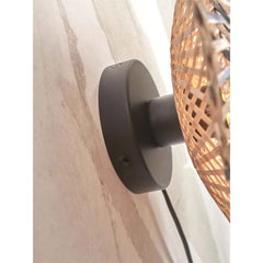 GOOD&MOJO Wall Lamp Kalimantan Black Natural 30cm