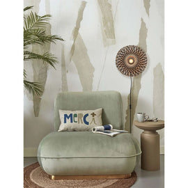 GOOD&MOJO Wall Lamp Kalimantan Black Natural 30cm